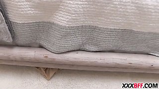 Sapphic cougar punishing young