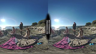 3 Hot College Girls On Winter Vacation Naked On Beach Fire Dancing Bubbles Cheri Josie Poppy