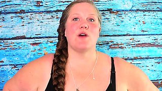 Chubby milf strip show her big boobs webcam