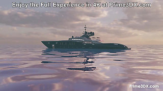 Prime3DX Fingering and Blowing Futa Chick by the Pool on Vacation