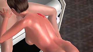 Animated 3D Porn - Two Lesbian Girls Pussy Licking Ass Fingering Fingering Pussy in Spaceship