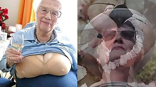 Huge Granny Tits Jerk off Challenge to the Beat 4