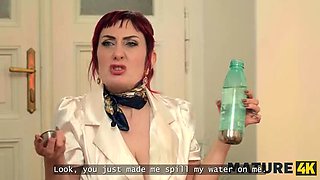 Melody Mynx's Mature Tits Teased by Student in Hot 4K HD