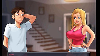 Summertime saga: stepsister shows her tits to her stepbrother ep 50, 51