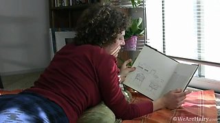 Meg moans with fingers deep in her bush - WeAreHairy