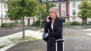 Busty Blonde Milf Didine Fucked In The Car By Her Driver With Emmanuel Torquemada
