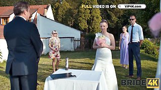 Gina Gerson and Raul Costa's fiancee porn by Bride 4K