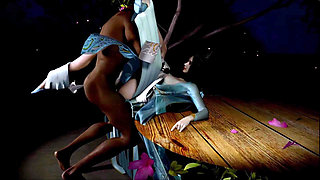 Pixel Goddess Unchained: Curves in Motion- 3D Animation Hentai