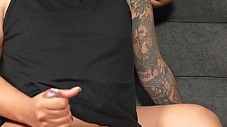 Stepsister Masturbates Her Young Stepbrother and Makes Him Cum Three Times!