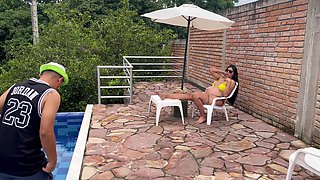 Horny Pool Guy Fucks Me When My Husband Is Away