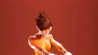 Tracer Training for Cock, Bald Pussy Kpop Fuck, Psylocke Carried Fucking, Compilation