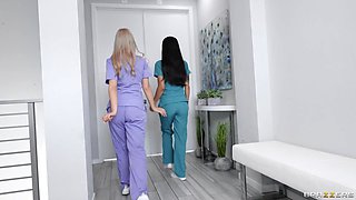 Hot Nurses Get Gooey With Rion King, Jessica Starling, Jasmine Wilde, Jazlyn Ray - Brazzers
