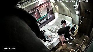 Asian amateur in maid uniform