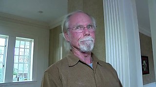 Naughty harlot and old geezer smutty sex clip
