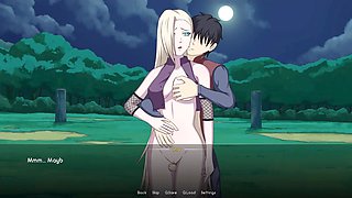 Sultry anime babe Hinata in steamy cartoon sex scenes