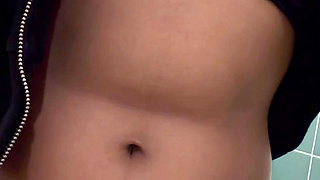 peeing and touching myself in public bathroom