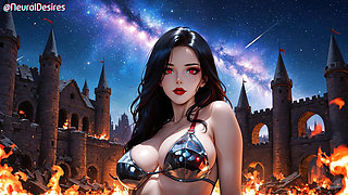 Medieval Brunette Fucked and Facialized
