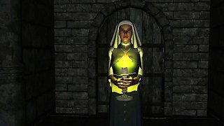 Tasty 3D cartoon nun getting her pussy pounded