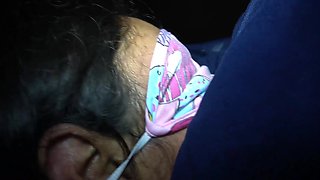 Innocent-looking Latina enjoys late-night creampie