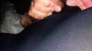 My sexy step daughter giving me a pantyhose handjob blowjob