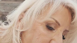 Blonde GILF Cougar Bianca Fitcougar Smoking POV BBC Blowjob