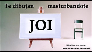 Spanish JOI - Te Dibujan Masturbandote En Clase De Arte.