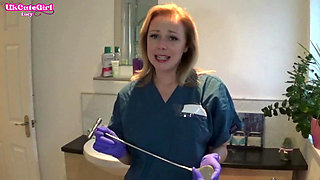 Latex Glove JOI in the Dental Chair Naughty Nurse POV