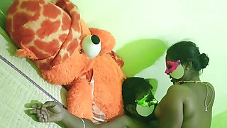 Indian couple passionate romance and enjoy