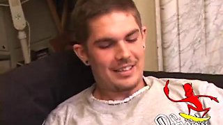 Dick Stroking Lucky Shoots Twice
