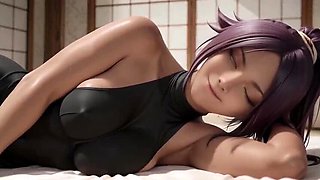 Yoruichi's Big Tits Help You Relax - Cum on Her Breasts After Hard Fuck
