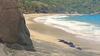 Risky Beach Pov: Fucking My Wife In Public, Stranger Walks