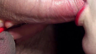 Close up: Best Milking Mouth for Your Dick! Sucking Cock Asmr, Tongue and Lips Blowjob 4K