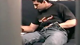 Zack Unzips His Pants And Starts To Massage His Cock