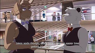 Hentai chick enjoys anal sex at the gym