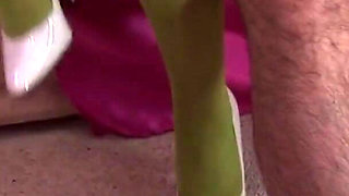 Long haired whore let her man penetrate her ass while plays with her toy