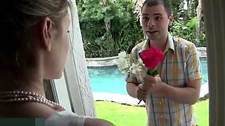 The blonde Milf gets fucked hard during an analingus sex session: Porn