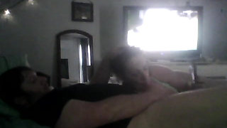 Daddy eats her bum for the first time