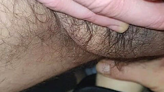 Complications. Wife Fucks Her Husband's Ass with a Big Dildo