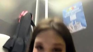 Shy_priincess masturbates in public toilet