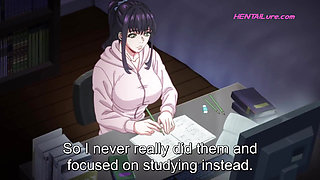 Deep Bounce Sex - Momoka begs Ryota to fuck her harder while riding him on the sofa - HENTAI UNCENSORED