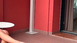 MILF on Vacation Alone Seduces Young Bartender