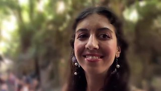 Slim Brunette Katty West Goes On a Tour With the Cum-covered Face After Hot BJ In the Public Toilet