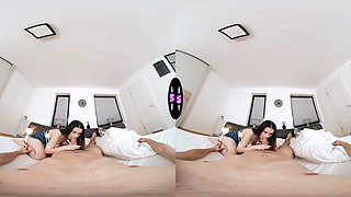 Tasty vivien doll wakes him up with a steamy morning blowjob - tmwvrnet