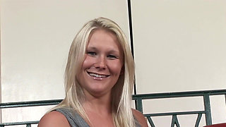 Hot blonde milf gets fucked by younger boy