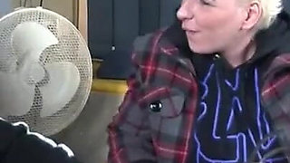 Tattooed blonde milf loves the old cock in mouth in pussy