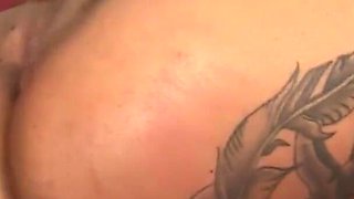 Hot ebony with huge ass fucks and sucks huge dick after massage