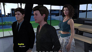 Away From Home - Animated Porn Game with MILFs