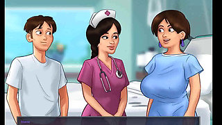 Summertime saga: guy can't get his dick hard for semen examination ep 161