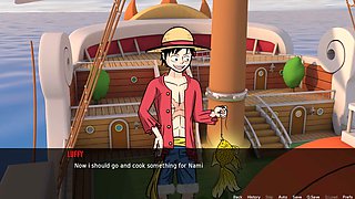 Nami's treasure hunt leads to a big breast adventure