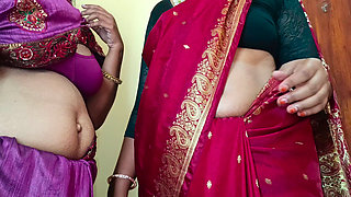 Sisters Enjoying Threesome Romance in Bed with Neighbour Batchelor Men